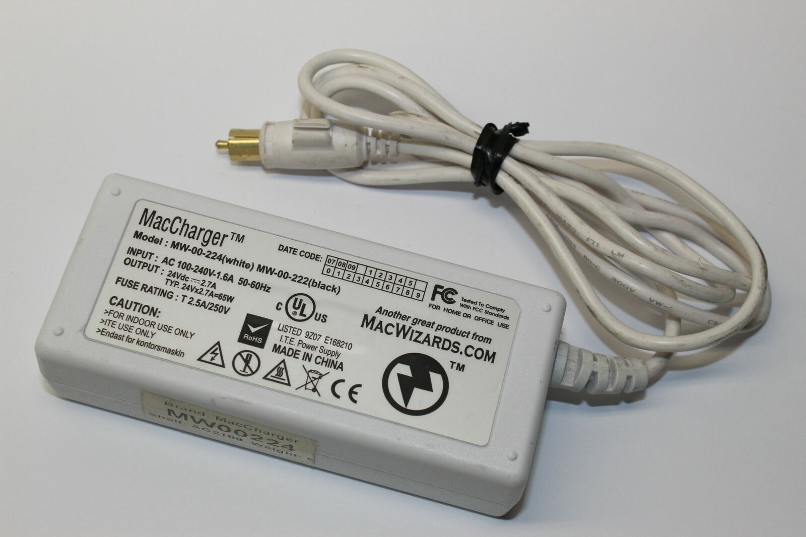 New DC24V 2.7A MacCharger MW-00-224 Power Supply AC ADAPTER